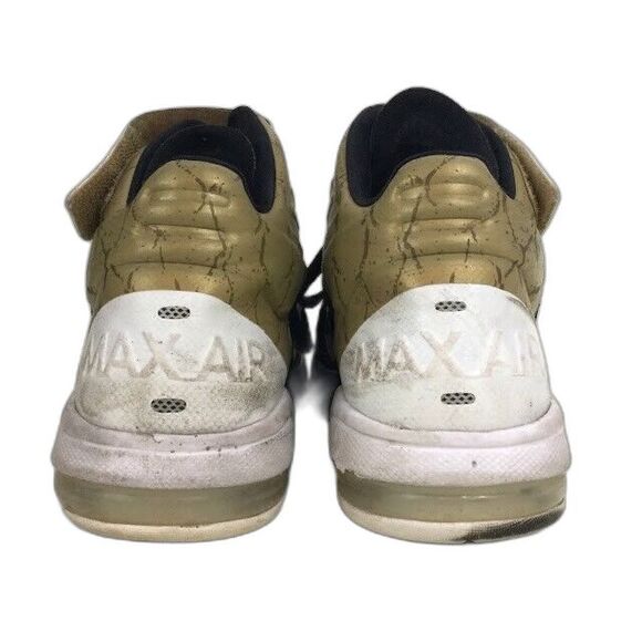 Nike Max Air Hyperfuse-Men's Size 9-Black/White/Gold Basketball Shoes 429545-011 - Picture 3 of 9